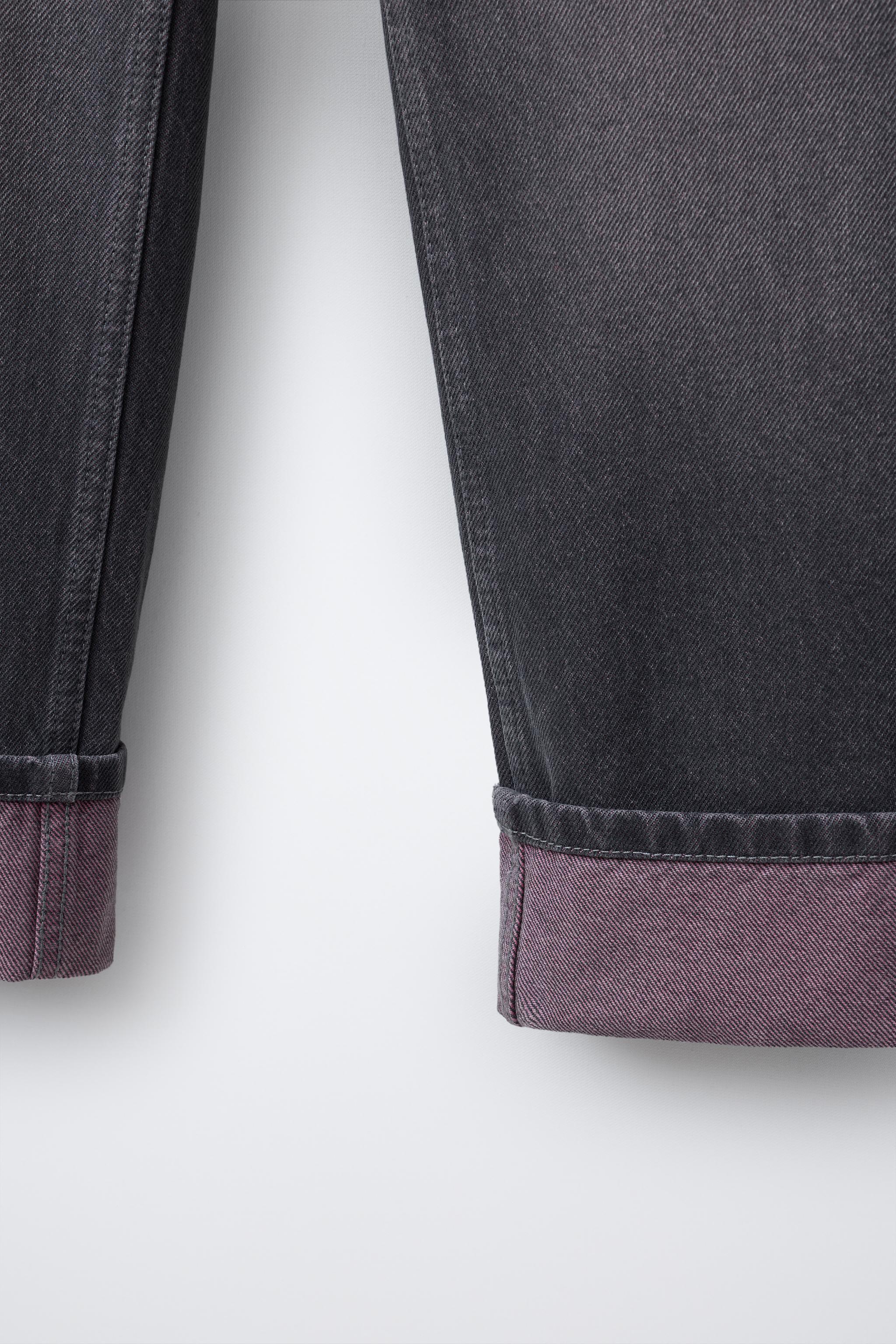 WASHED EFFECT STRAIGHT LEG JEANS